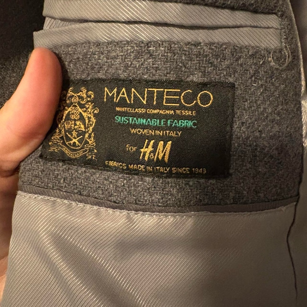 Wool Grey Double Breasted Winter Oversized Coat W… - image 4